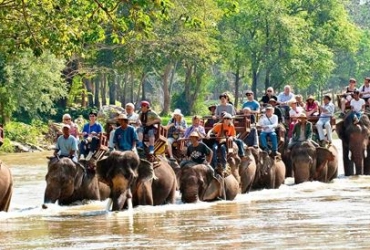 Chiang Mai - Chiang Dao: giro in elefante e rafting (B)