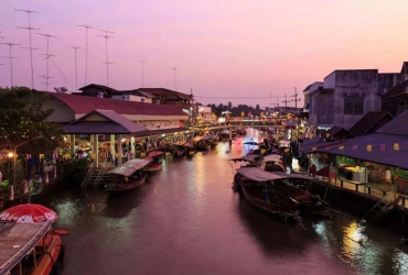 Bangkok - Mercato ferroviario di Maeklong - Amphawa (L)