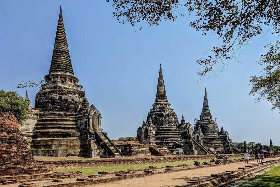 Panoramica di Wat Phra Si Sanphet