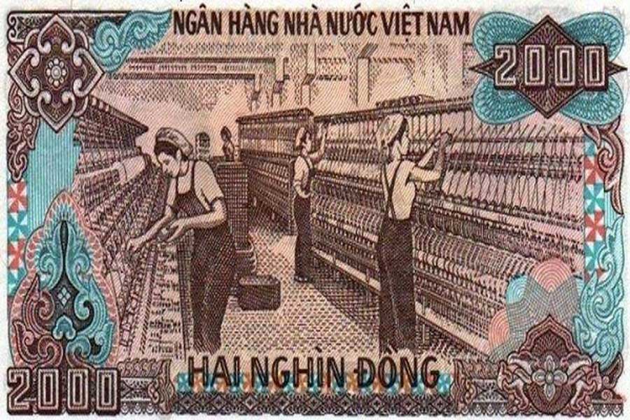 2000 Dong - Fabbrica tessile di Nam Dinh