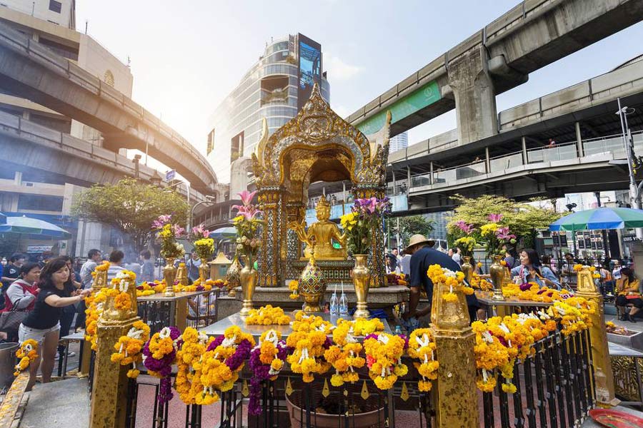 Panoramica del Santuario di Erawan