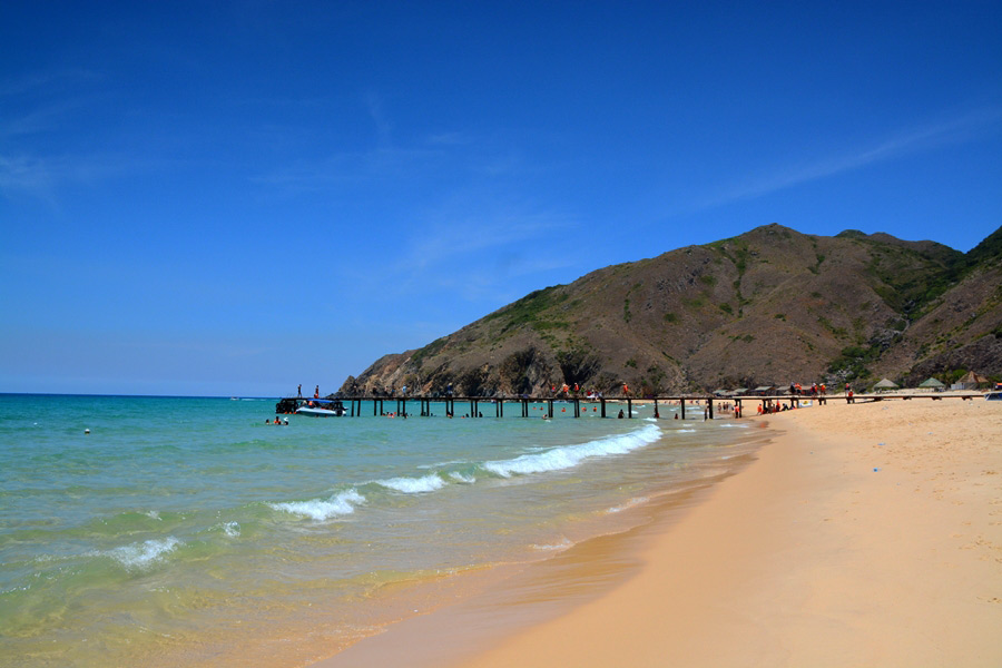 Bellissima spiaggia nel sud in Vietnam