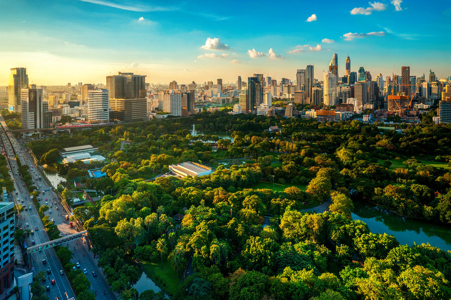 Rilassati e distenditi al Parco di Lumpini