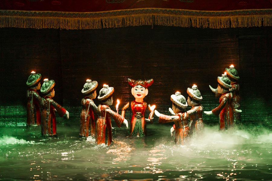 Marionette sull' acqua del Viet Nam 