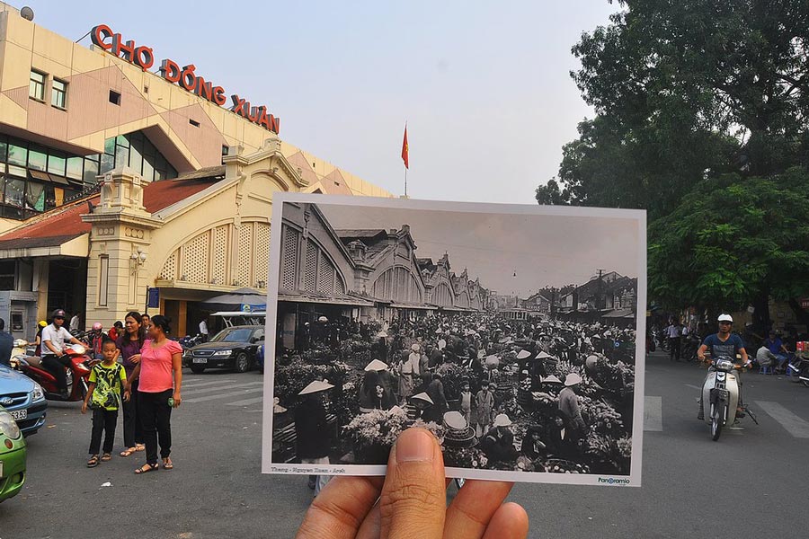 Mercato di Dong Xuan a Hanoi