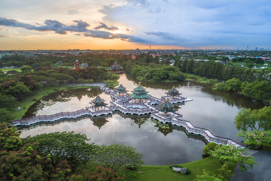 Sala del Ramayana a Muang Boran