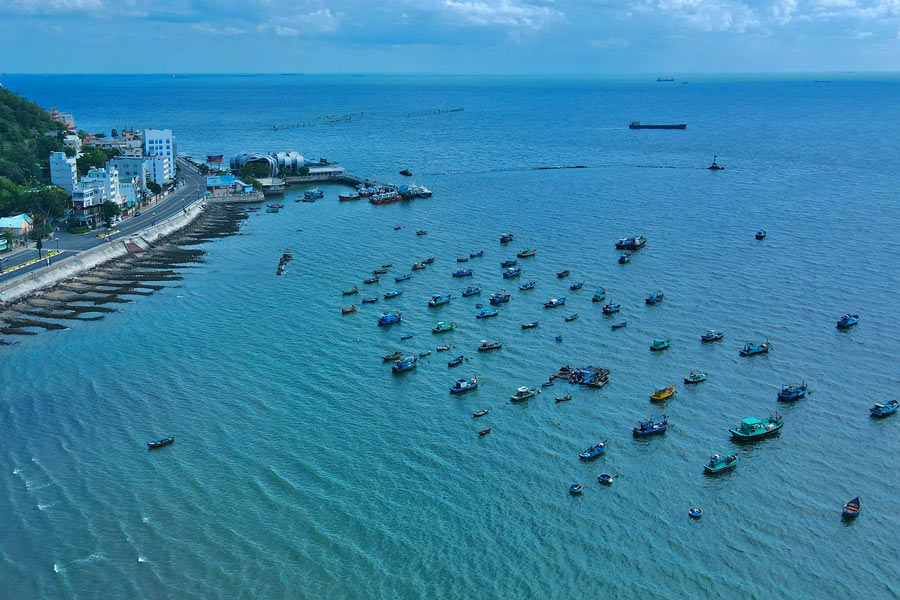 Bellissima spiaggia nel Sud in Vietnam