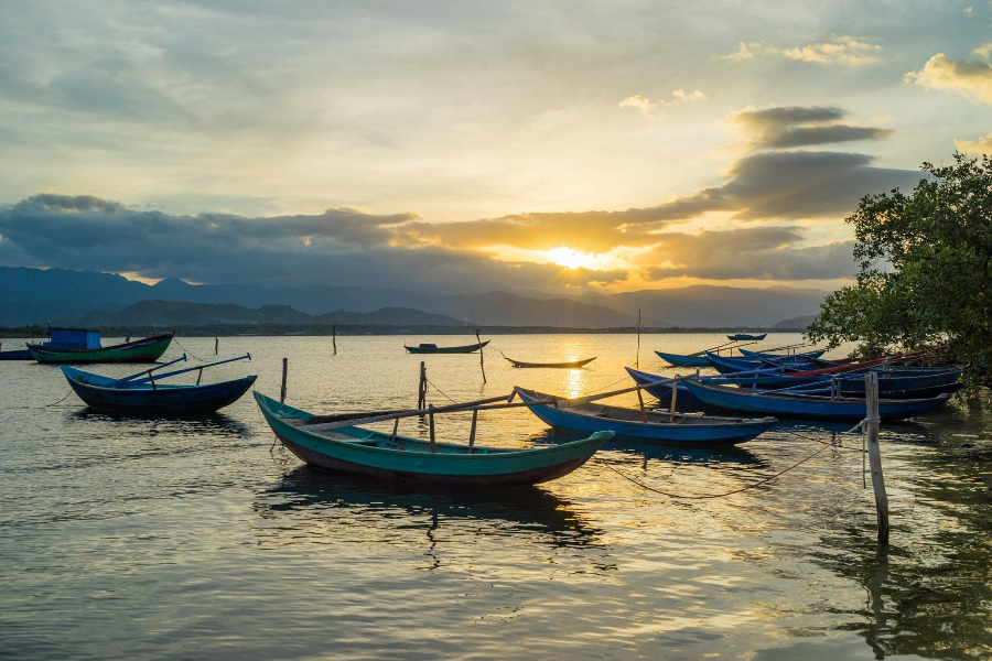 La laguna di Thuy Trieu a Cam Ranh