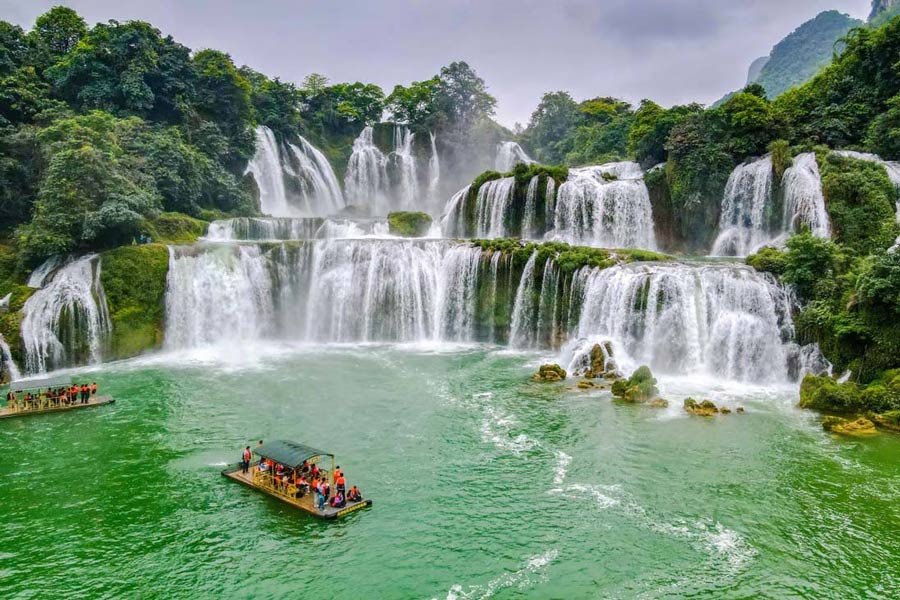 La cascata di Ban Gioc a Cao Bang