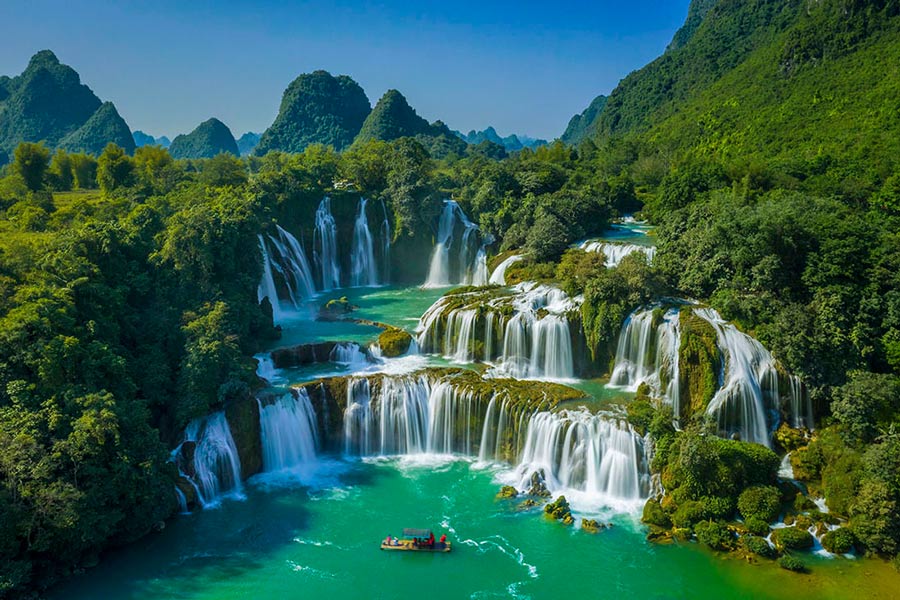 La cascata di Ban Gioc a Cao Bang