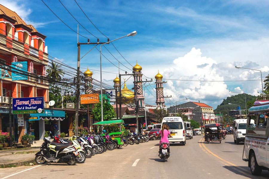 Come muoversi alla città di Krabi