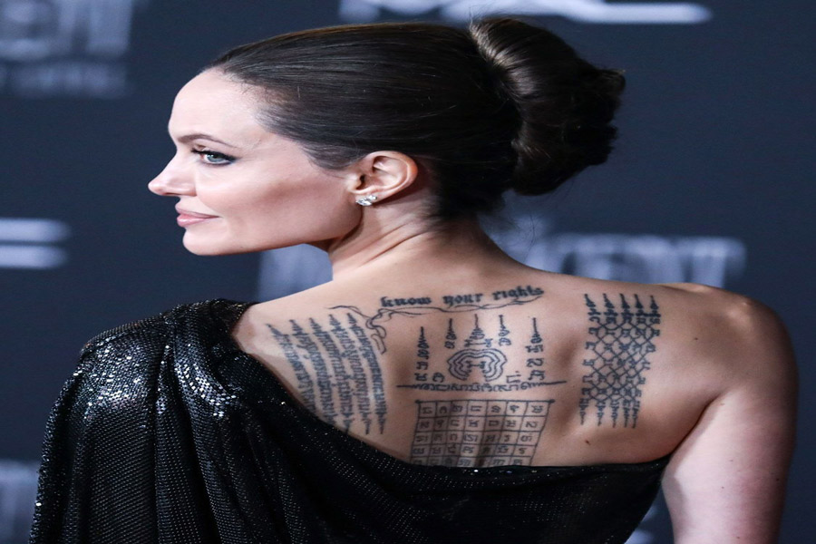 Il famoso tatuaggio di Angelina Jolie