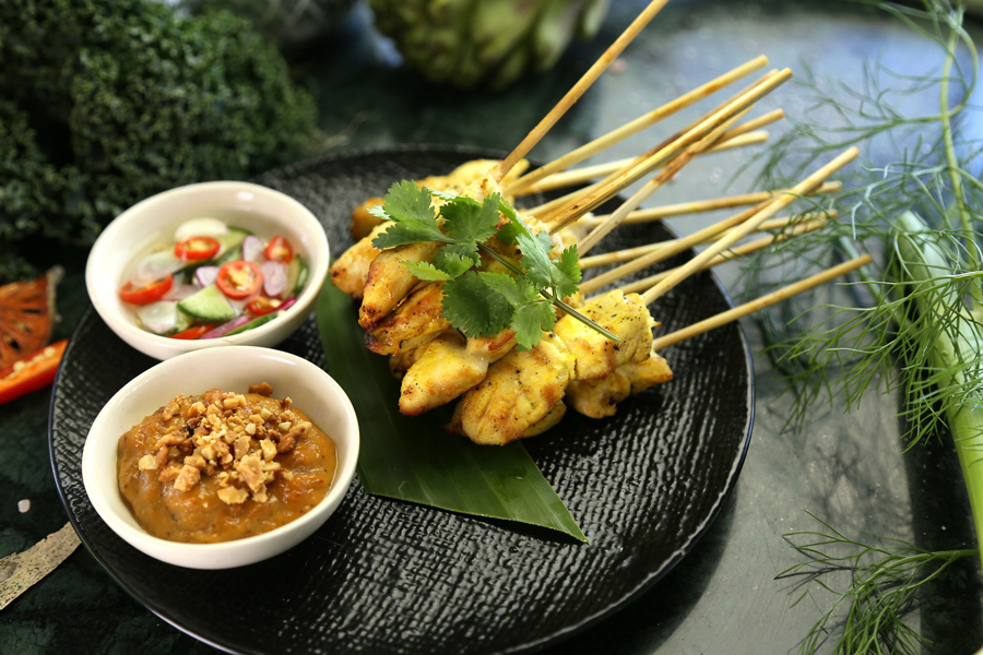 Il famoso pollo satay di Thailandia