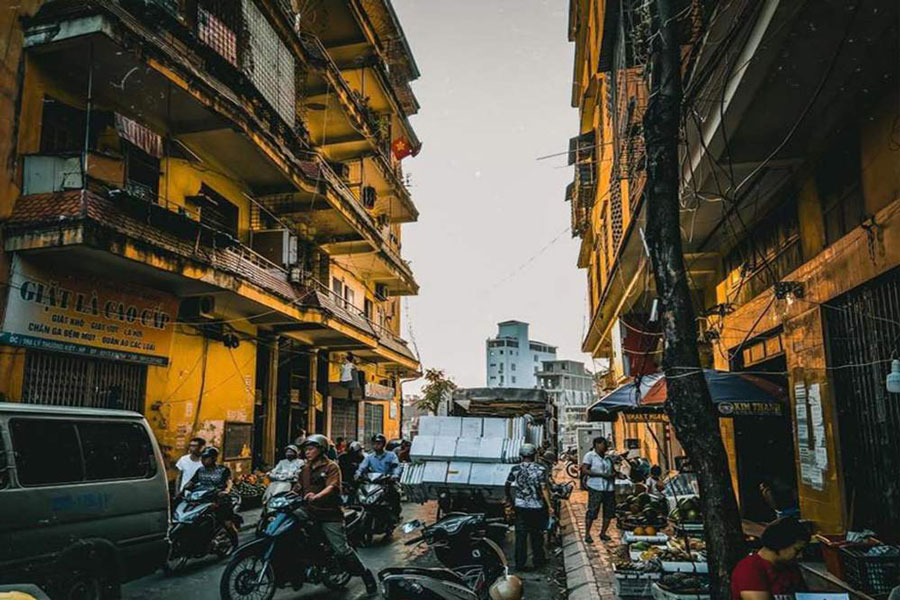 Ammirare il quartiere vecchio di Hai Phong