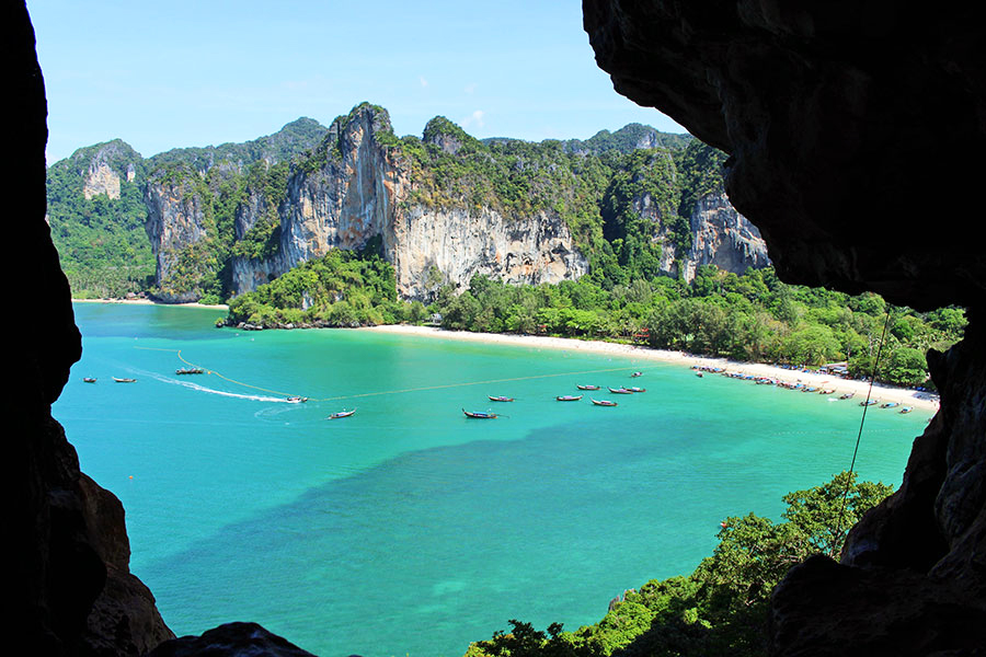 La tranquilla spiaggia di Tonsai