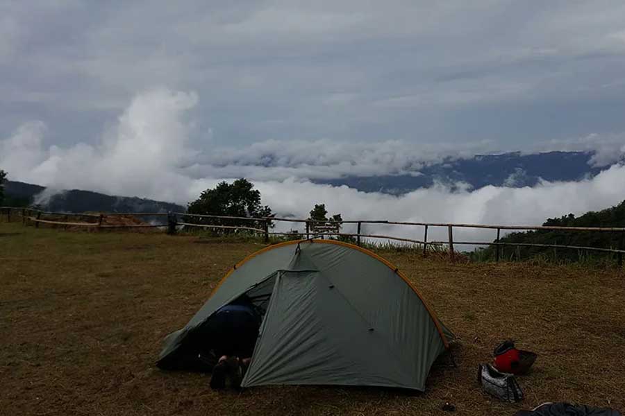 Tardo pomeriggio al picco di Phu Chi Pha