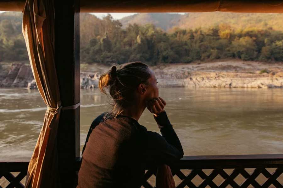 Ammirare la bellezza tranquilla del fiume Mekong