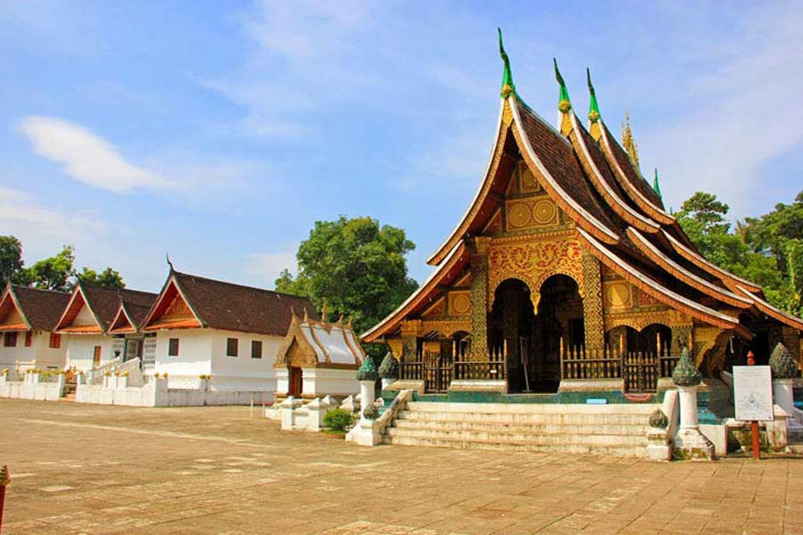 La bellezza dell'architettura di Wat Xayaphoum