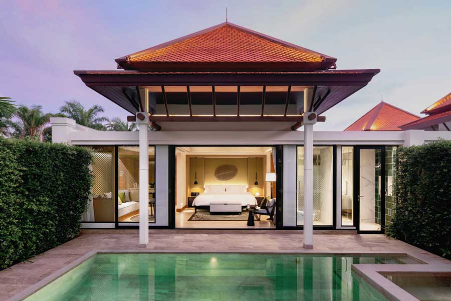 La piscina privata a Banyan Tree Phuket